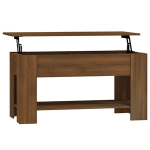 vidaXL Sohvap&ouml;yt&auml; ruskea tammi 101x49x52 cm tekninen puu