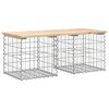 vidaXL Puutarhapenkki kivikori tyyli 103x44x42 cm t&auml;ysi m&auml;nty