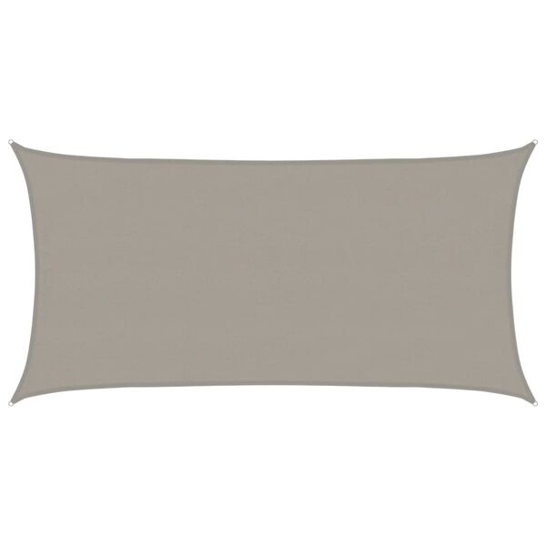 vidaXL Aurinkopurje 160 g/m&sup2; suorakaide vaaleanharmaa 4x7 m HDPE