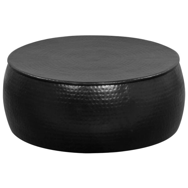 vidaXL Sohvap&ouml;yt&auml; vasaroitu alumiini 70x30 cm musta