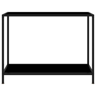 vidaXL Konsolipöytä musta 100x35x75 cm karkaistu lasi