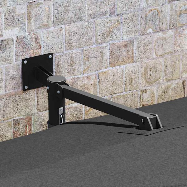 vidaXL Puutarhavarjo Antrasiitti 248,5 x 247,5 x 160 cm