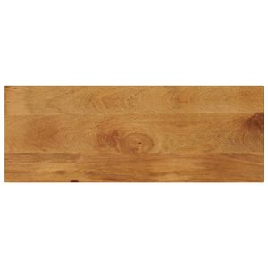 vidaXL P&ouml;yt&auml;levy 80x20x2,5 cm suorakaide karkea t&auml;ysi mangopuu