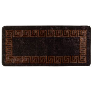 vidaXL Mattojuoksija MARSA Musta 50 x 100 cm Polyesteri ja PVC