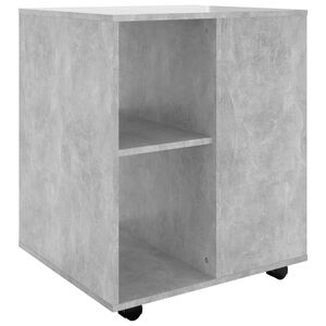 vidaXL Kaappi py&ouml;rill&auml; betoninharmaa 60x53x72 cm tekninen puu