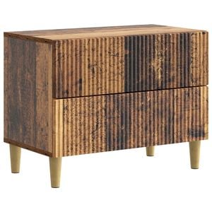 vidaXL Y&ouml;p&ouml;yt&auml;kaappi Vanha puu 62 x 34,5 x 48 cm Tekninen puu