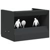 vidaXL Luotiloukkulaatikko Musta 29 x 22 x 20 cm Ter&auml;s