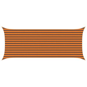 vidaXL Aurinkosuojapurje Oranssi ja ruskea 5 x 2 m