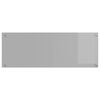 vidaXL Keitti&ouml;n suojapaneeli Vaaleanharmaa 110 x 40 x 0,6 cm