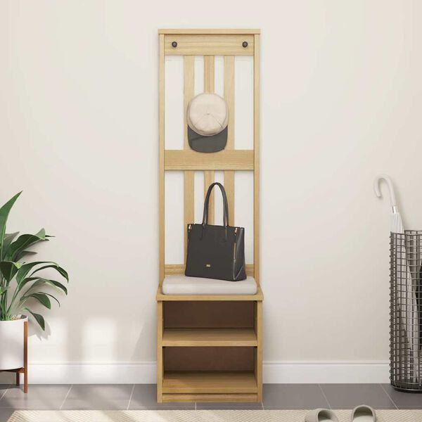 vidaXL Hallin puu SANDNES 45x40x159,5 cm täysi mänty