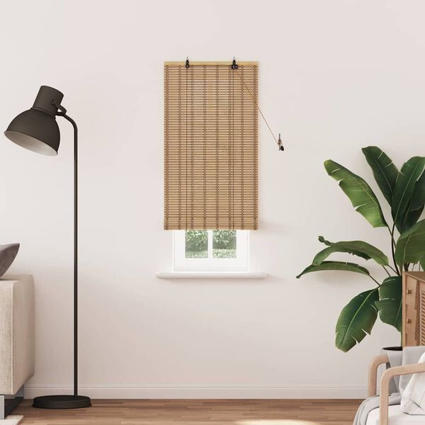 vidaXL Rullaverho verhoilla Luonto 90 x 220 cm Bambu