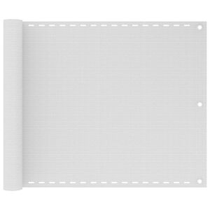 vidaXL Parvekkeen Suoja HDPE 75x400 cm Valkoinen