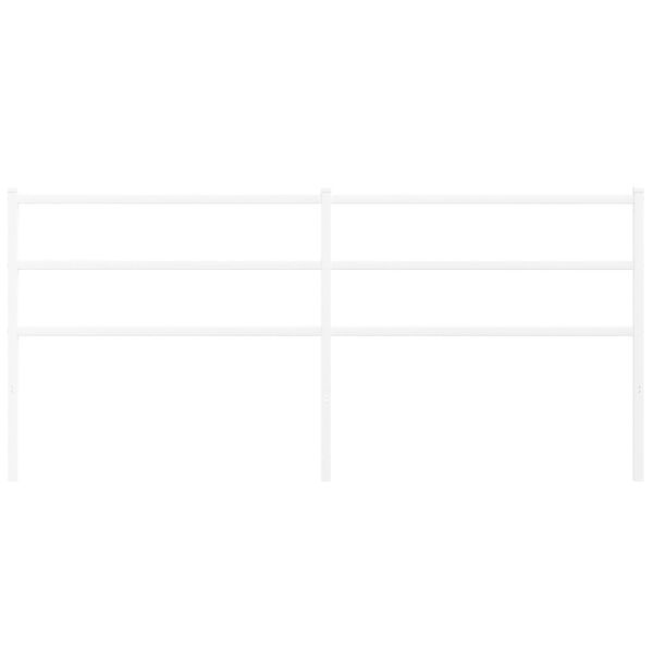 vidaXL Metallinen vaihtop&auml;&auml;ty valkoinen 193 cm