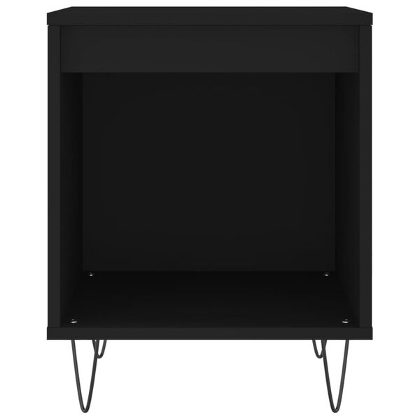 vidaXL Y&ouml;p&ouml;yt&auml; musta 40x35x50 cm tekninen puu