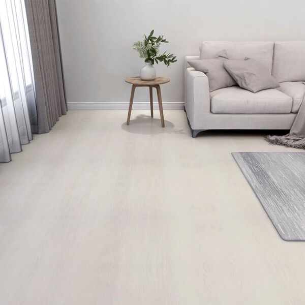 vidaXL Itsekiinnittyvä lattialankku 55 kpl PVC 5,11 m² beige
