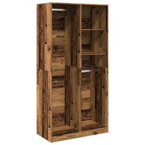 vidaXL Vaatekaappi vanha puu 100x50x200 cm tekninen puu