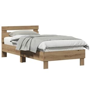 vidaXL S&auml;ngyn runko Artisan tammi 193 x 95 x 88 cm Tekninen puu