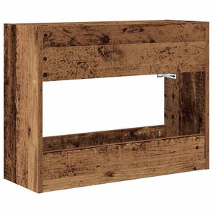 vidaXL Aurinkovarjojalusta Vanha puu 65 x 24 x 50 cm Tekninen puu