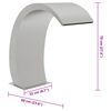 vidaXL Uima-altaan LED-suihkul&auml;hde 304 ruostumaton ter&auml;s 22x60x70 cm