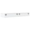 vidaXL TV-tasot LED-valoilla 2 kpl valkoinen 60x35x15,5 cm