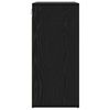 vidaXL Kenk&auml;kaappi Musta tammi. 77,5 x 30 x 67 cm Tekninen puu