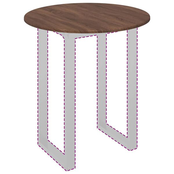 vidaXL P&ouml;yt&auml;levy Ruskea tammi 70 x 70 x 1,5 cm Tekninen puu