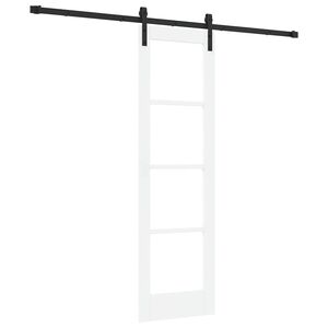 vidaXL Liukuovi ORKDAL Valkoinen 61 x 198,5 cm T&auml;ysi m&auml;nty ja lasi