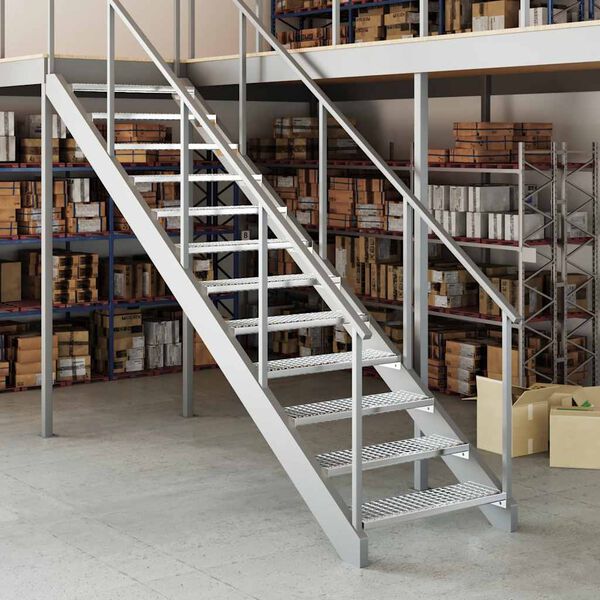 vidaXL Ritil&auml;porras 80x24x7 cm galvanoitu ter&auml;s