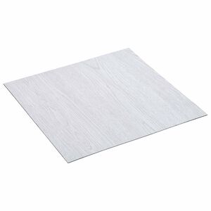 vidaXL Itsekiinnittyv&auml;t Lattialankut valkoinen 30,5 x 30,5 cm 20 kpl