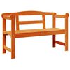 vidaXL Ulkopenkki 2 -Seater 119 x 44 x 76 cm Massiivinen m&auml;nty Ruskea
