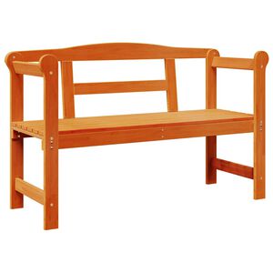 vidaXL Ulkopenkki 2 -Seater 119 x 44 x 76 cm Massiivinen m&auml;nty Ruskea