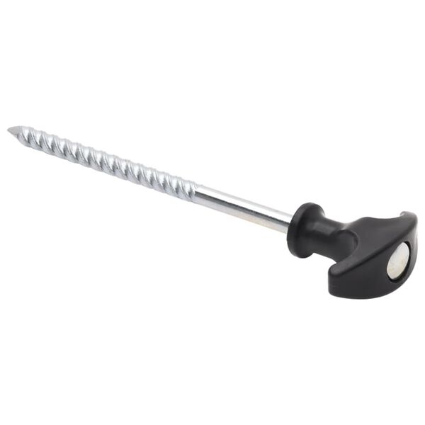 vidaXL Telttatapit 12 kpl 17 cm Ø7 mm galvanoitu teräs