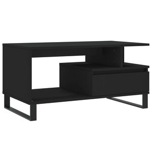 vidaXL Sohvap&ouml;yt&auml; musta 90x49x45 cm tekninen puu