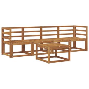 vidaXL Ulkosohvakokoelma 5 pcs Luonnollinen