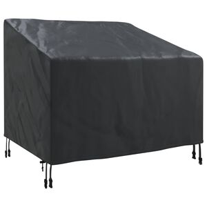 vidaXL Puutarhatuolin Peite Musta 96 x 79 x 74 cm 210D Oxford-kangas