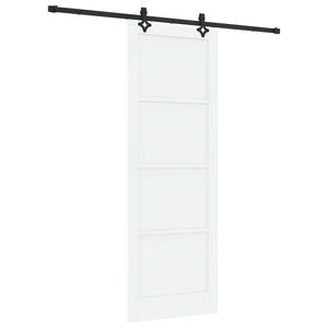 vidaXL Liukuovi ORKDAL valkoinen 83 x 232 cm T&auml;ysi m&auml;nty
