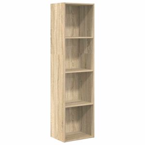 vidaXL Kirjahylly Sonoma-tammi 40x30x152 cm tekninen puu