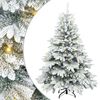 vidaXL Tekojoulukuusi 150 LED-valoilla Valkoinen 120 cm PE ja PVC