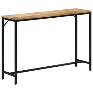 vidaXL Konsolip&ouml;yt&auml; 110x30x75 cm t&auml;ysi karkea mangopuu ja rauta