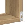 vidaXL Seinäkulmahylly Artisan Oak 40x40x49,5 cm tekninen puu