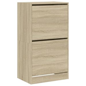 vidaXL Kenk&auml;kaappi 2 k&auml;&auml;nt&ouml;laatikolla Sonoma-tammi 60x42x108 cm