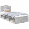 vidaXL S&auml;ngyn runko Betonin harmaa 100 x 200 cm Massiivinen m&auml;nty