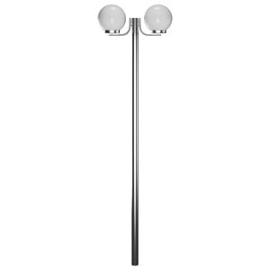 vidaXL Puutarhalamppu tolpalla 2 valoa 220 cm