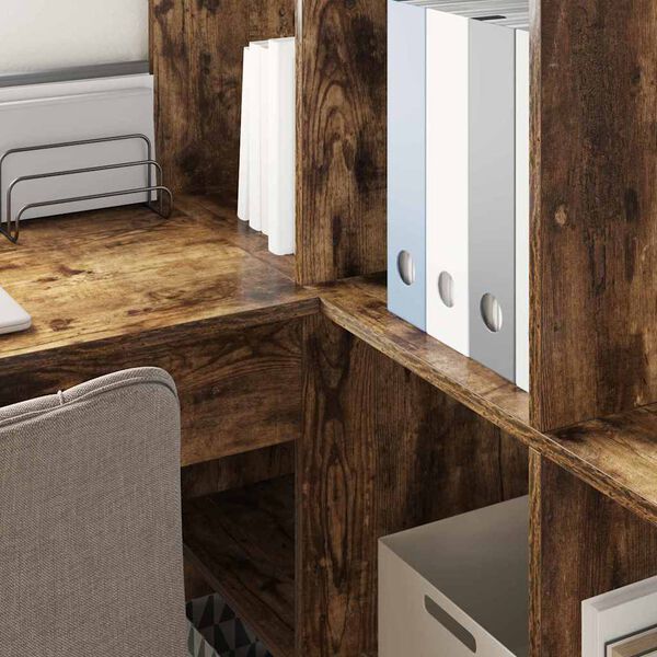 vidaXL Kulmap&ouml;yt&auml; Savup&auml;hkin&auml; 101,5 x 149,5 x 149,5 cm Tekninen puu