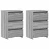 vidaXL Y&ouml;p&ouml;yd&auml;t 2 kpl harmaa Sonoma 40x35x62,5 cm tekninen puu