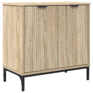 vidaXL Kylpyhuoneen allaskaappi Sonoman tammi 60,5 x 33,5 x 61 cm