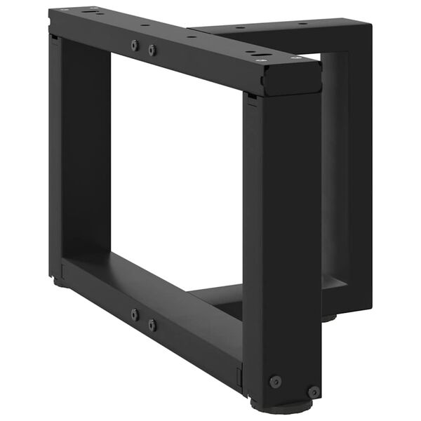 vidaXL Sohvapöydän jalat T-muotoiset 2 kpl musta 50x25x(30-31) cm teräs
