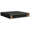 vidaXL Kelluvat sein&auml;hyllyt 4 kpl korkeak. musta 23x23,5x3,8 cm MDF