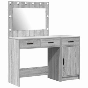 vidaXL Meikkip&ouml;yt&auml; 2 kpl Harmaa 40 x 41 x 75 cm Tekninen puu