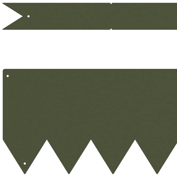 vidaXL Nurmireunus 30 pcs Oliivivihre&auml; 100 x 0.05 x 20 cm